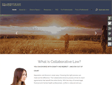 Tablet Screenshot of collaborativelaw.org